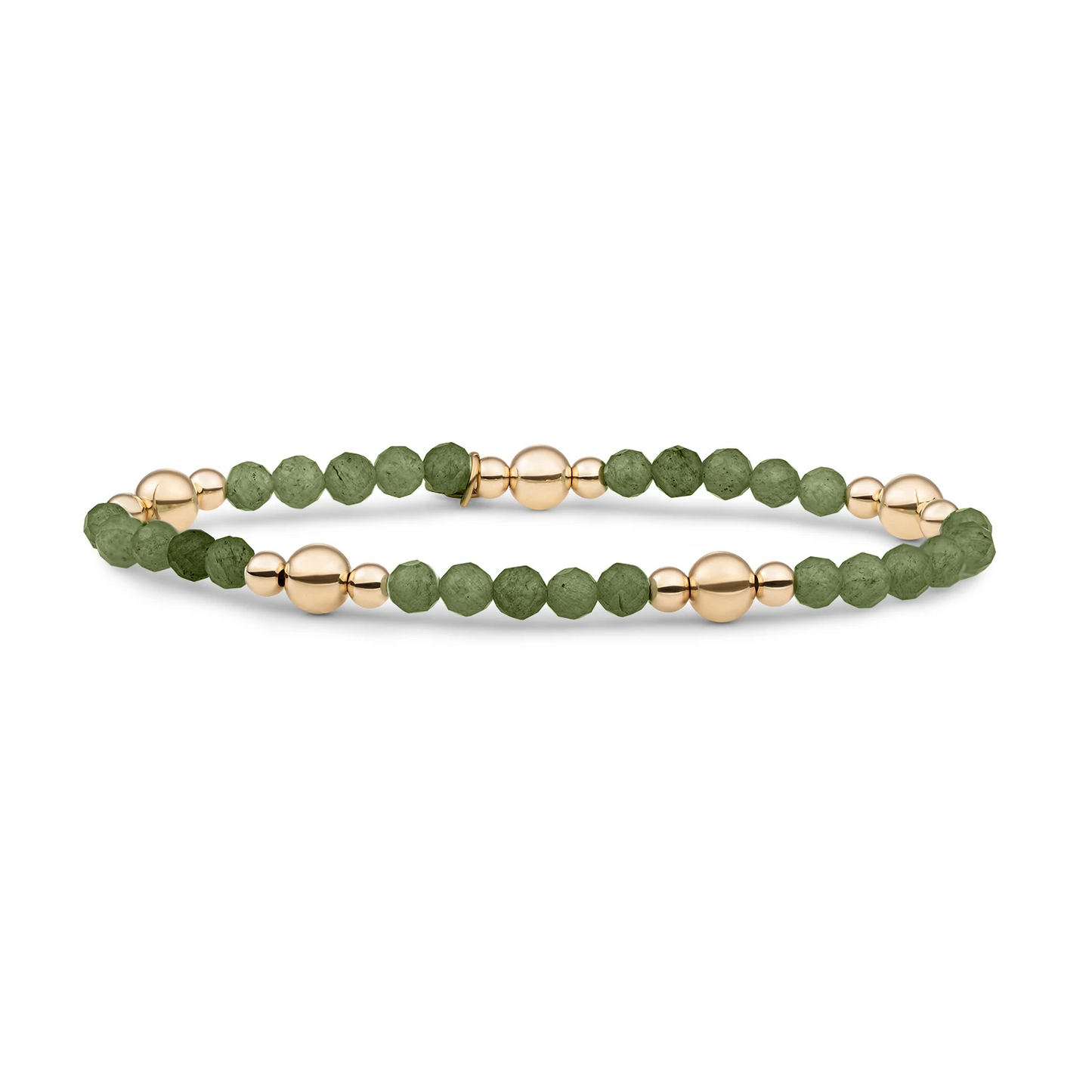 Bracelet | Lime Jade Bold Mix - Gold