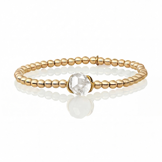 Bracelet | Limited Alpe Bracelet Gold - Mountain Crystal