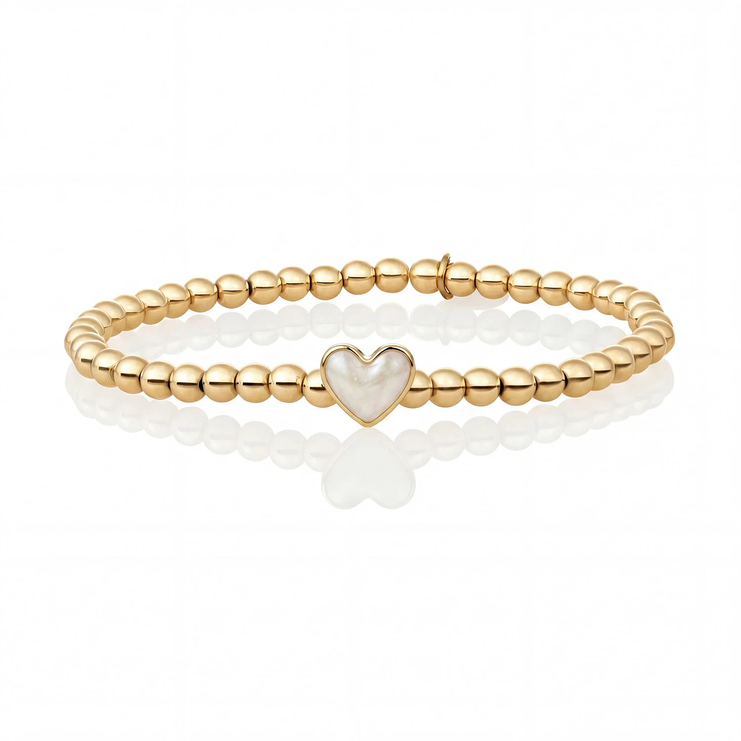 Bracelet | Limited Mom Bracelet Gold - Pearl enamel