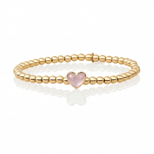 Bracelet | Limited Mom Bracelet Gold - Pink Opalite