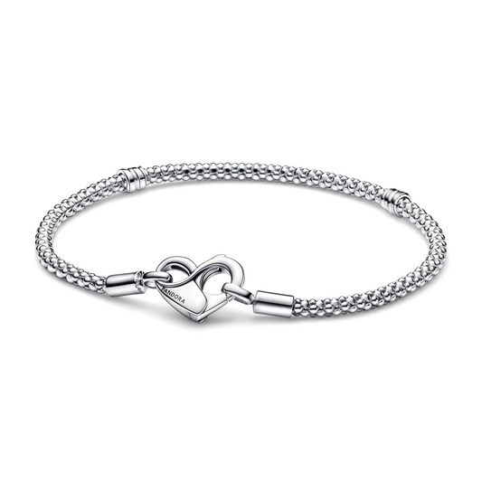 Bracelet Maille Cloutée Pandora Moments
