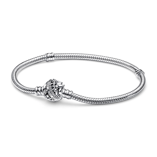 Bracelet Maille Serpent Fermoir Fée Clochette Moments Disney