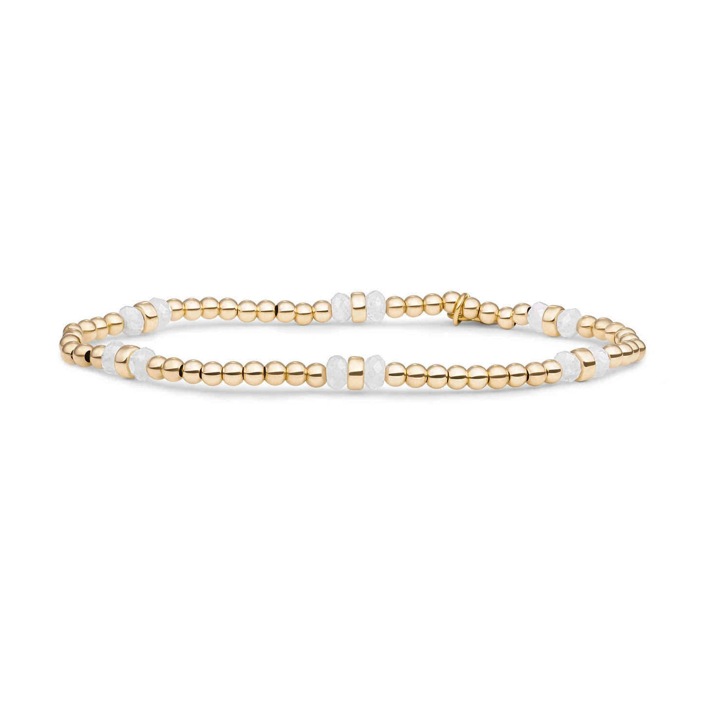 Bracelet | Moonstone Double Reverse Roundel - Gold
