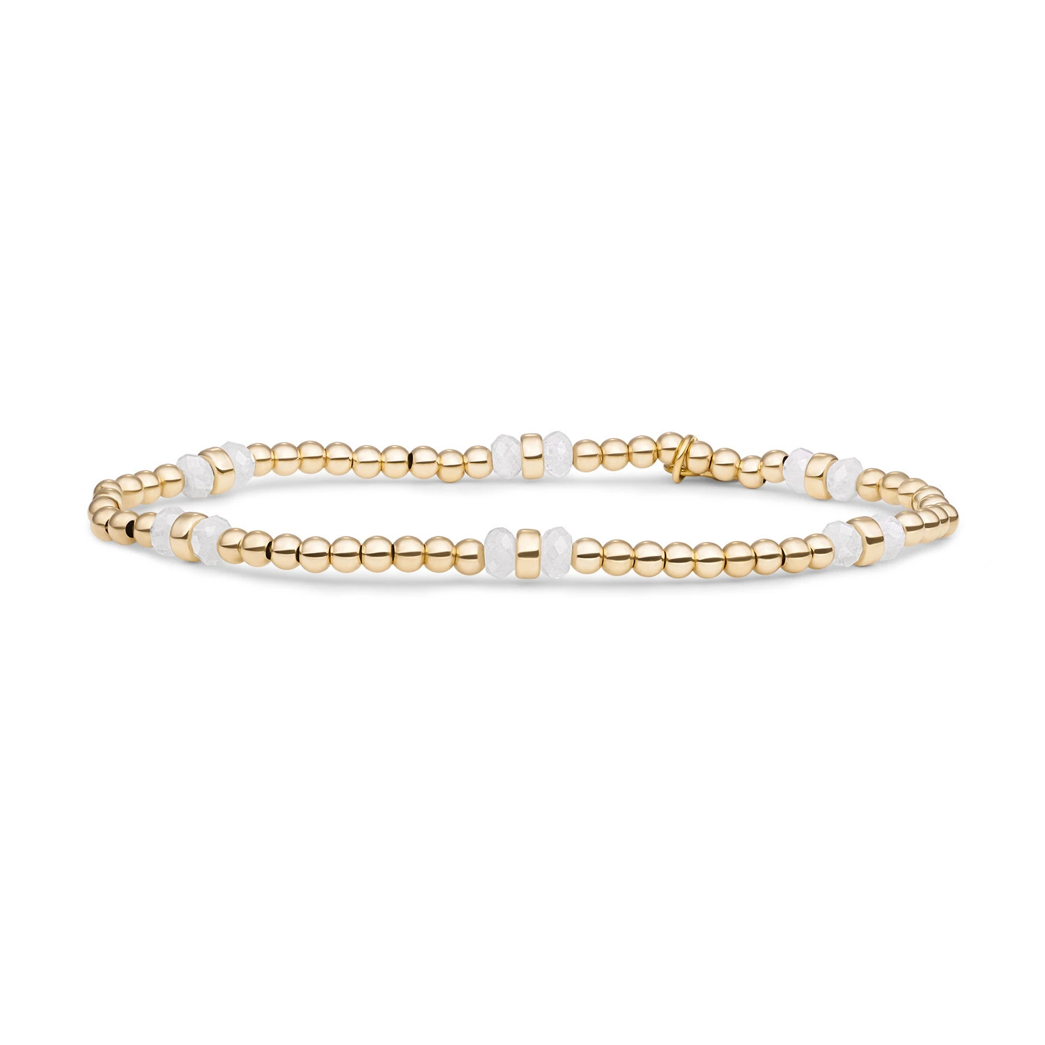 Bracelet | Moonstone Double Reverse Roundel - Gold