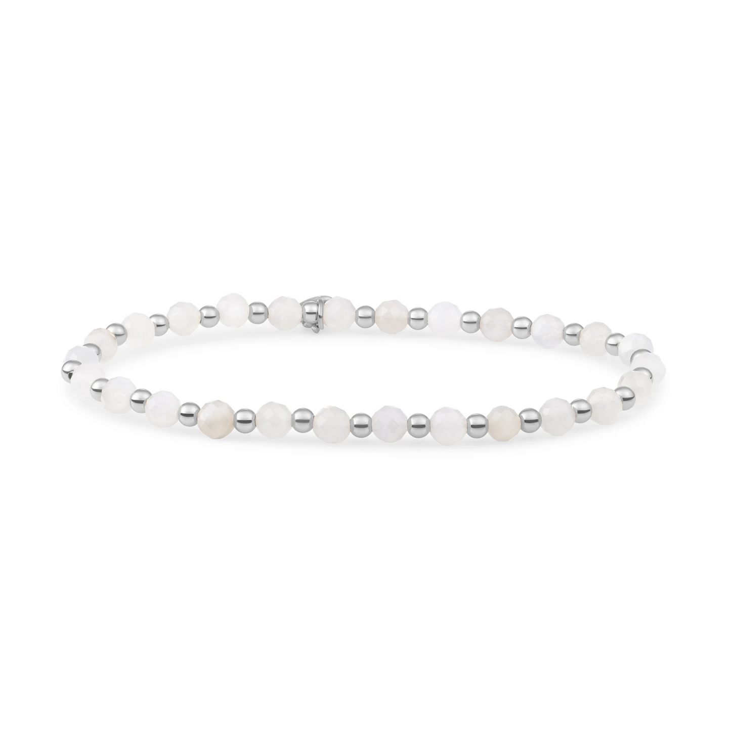 Bracelet | Moonstone Interstellar - Silver 3mm