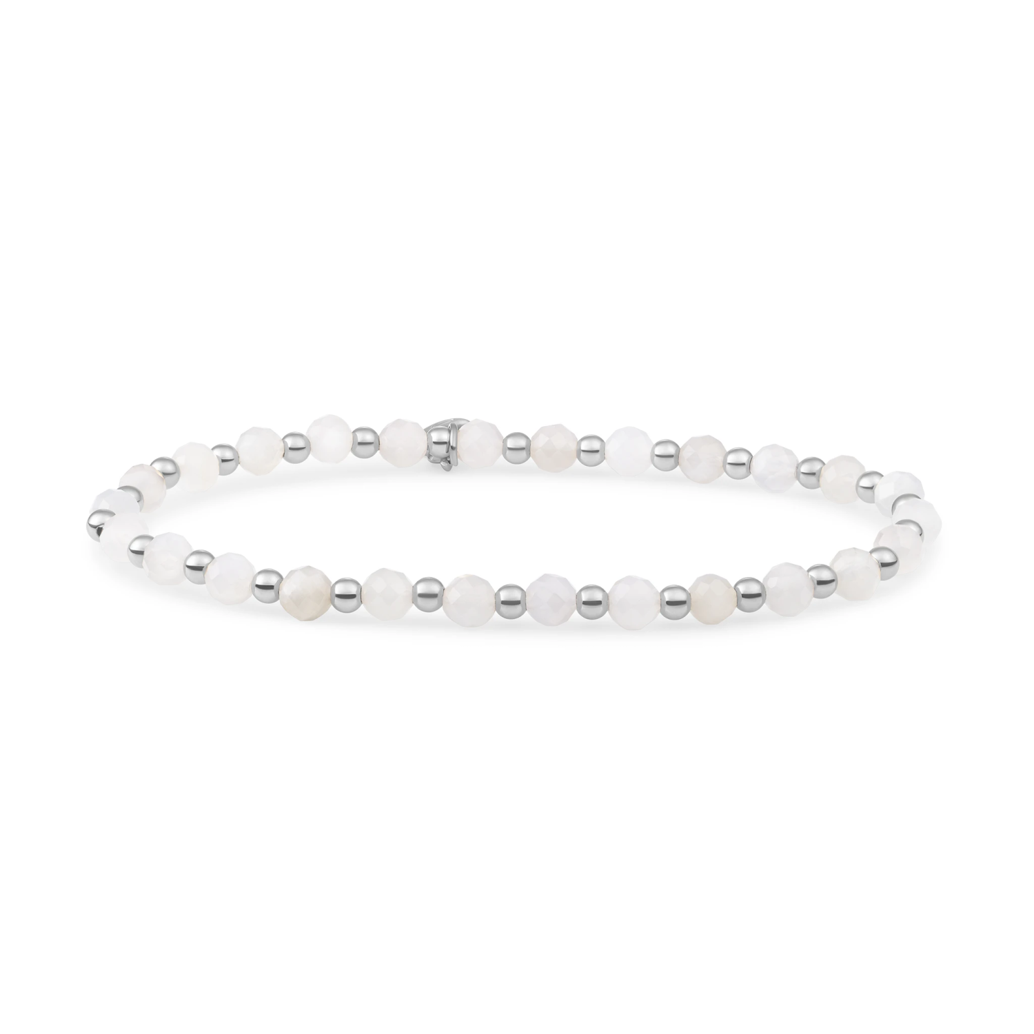 Bracelet | Moonstone Interstellar - Silver 3mm