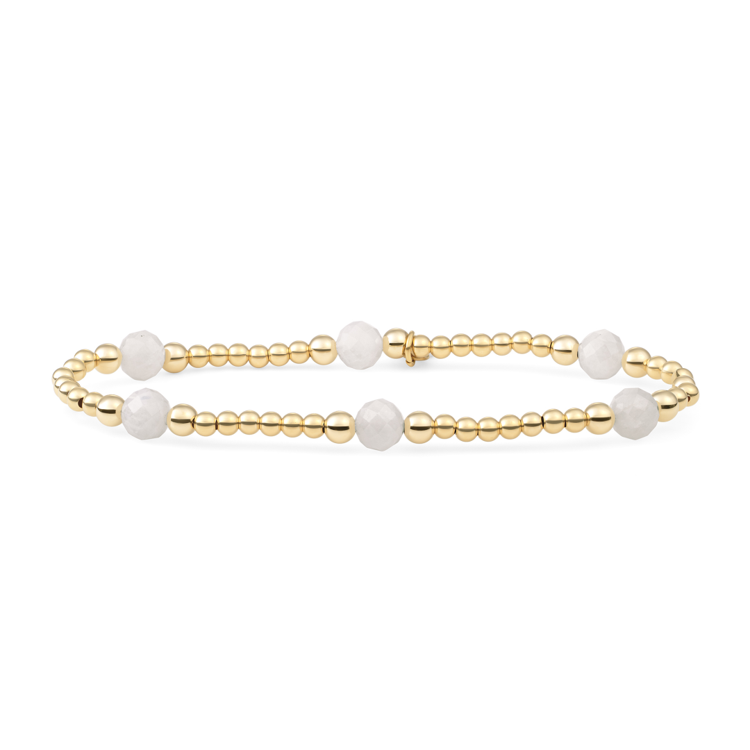 Bracelet | Moonstone Reverse Bold Mix - Gold
