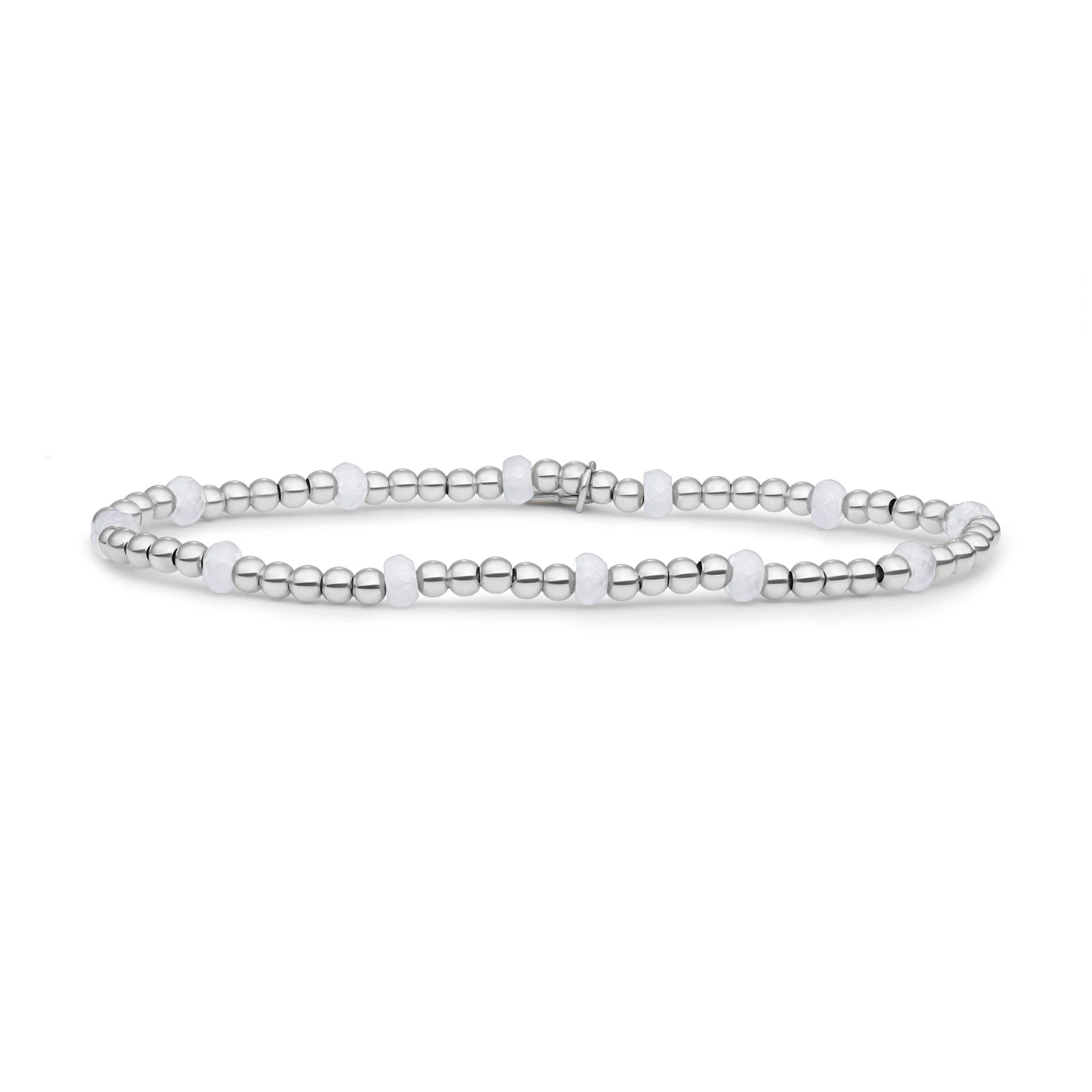 Bracelet | Moonstone Reverse Roundel - Silver