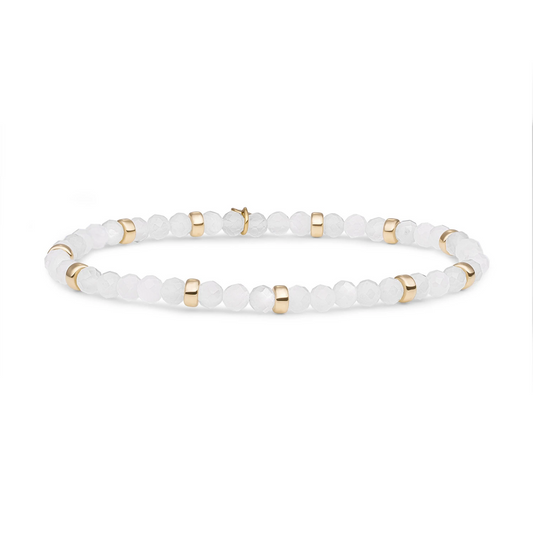 Bracelet | Moonstone Roundel Interstellar - Gold