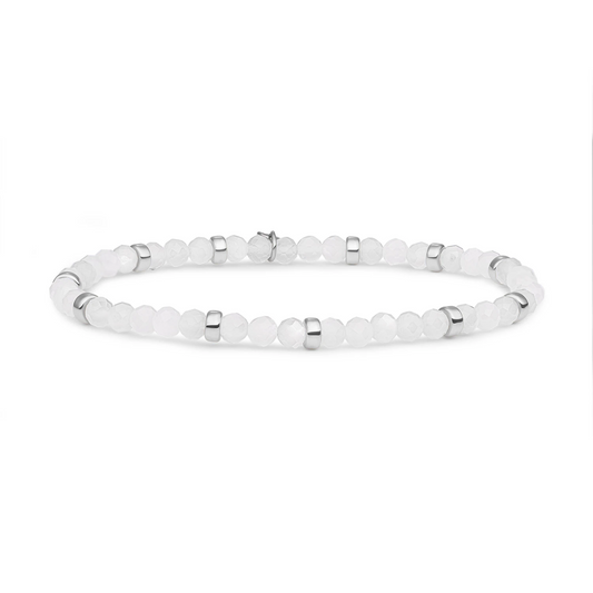 Bracelet | Moonstone Roundel Interstellar - Silver