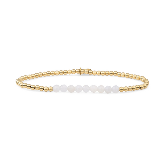 Bracelet | Moonstone Universe - Gold 3mm