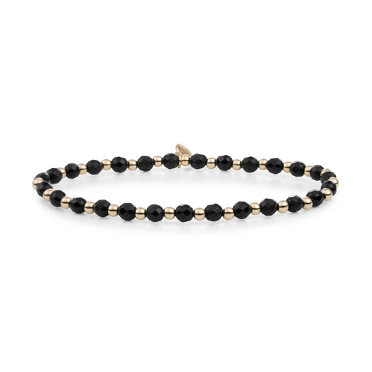 Bracelet | Onyx Interstellar - Gold - 3mm