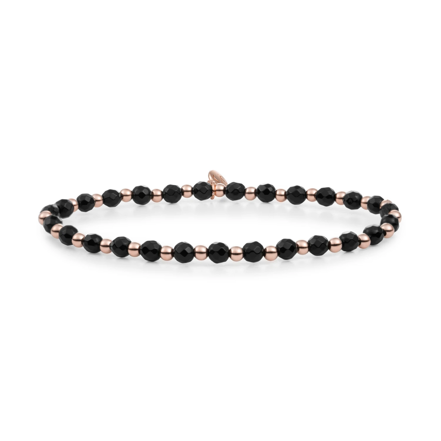 Bracelet | Onyx Interstellar - Rose Gold 3mm