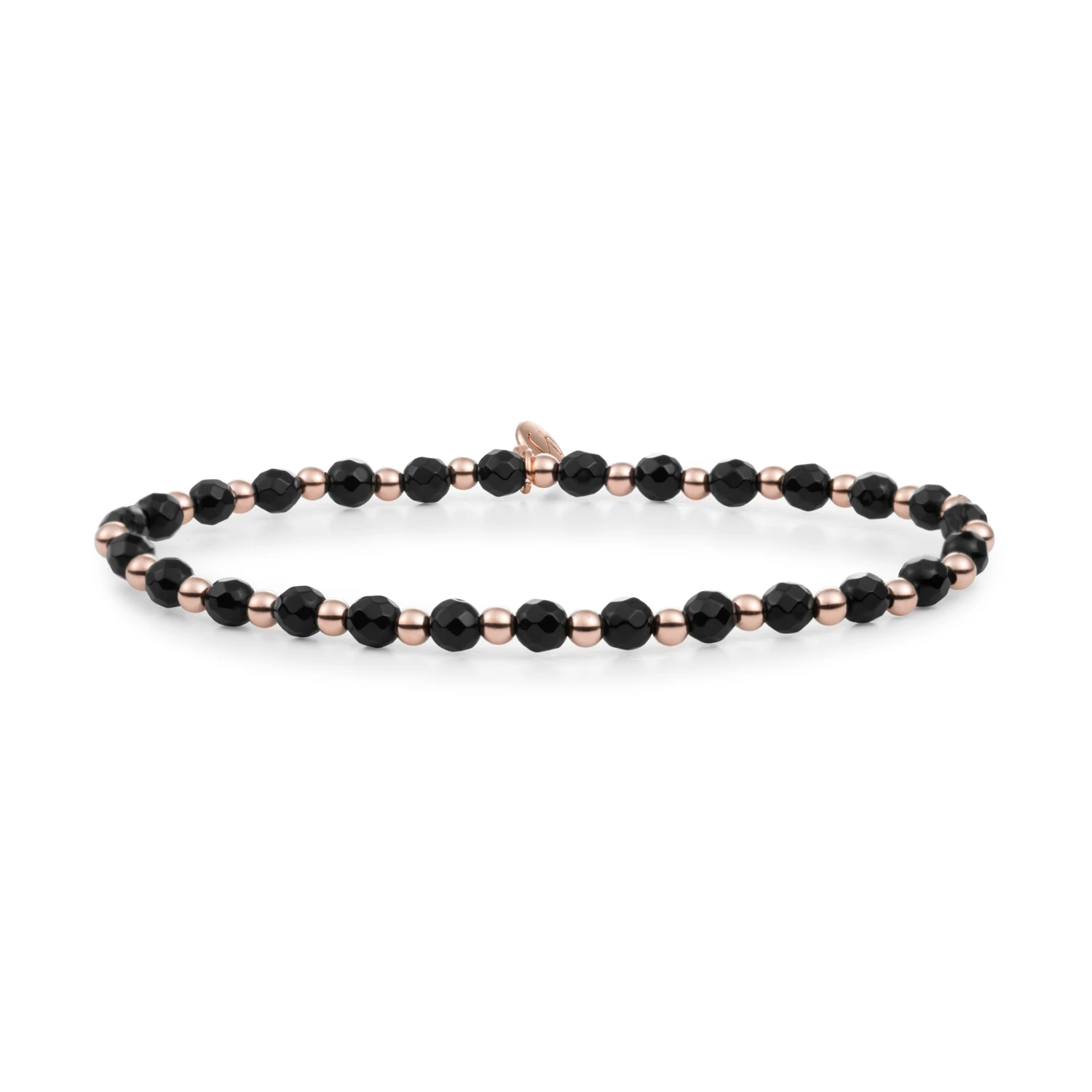 Bracelet | Onyx Interstellar - Rose Gold 3mm