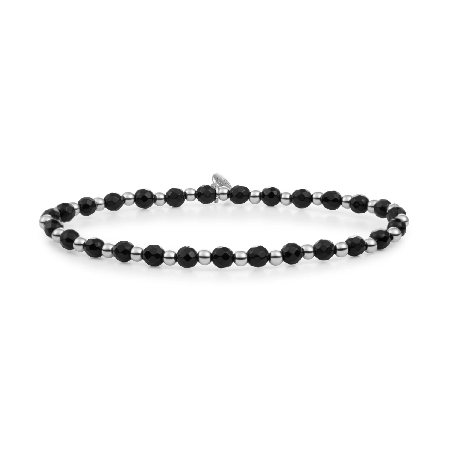 Bracelet | Onyx Interstellar - Silver - 3mm