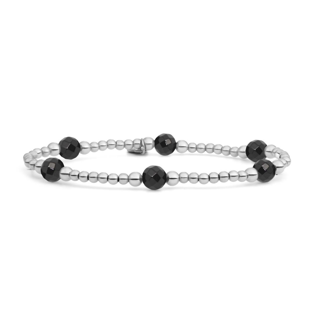 Bracelet | Onyx Reverse Bold Mix - Silver