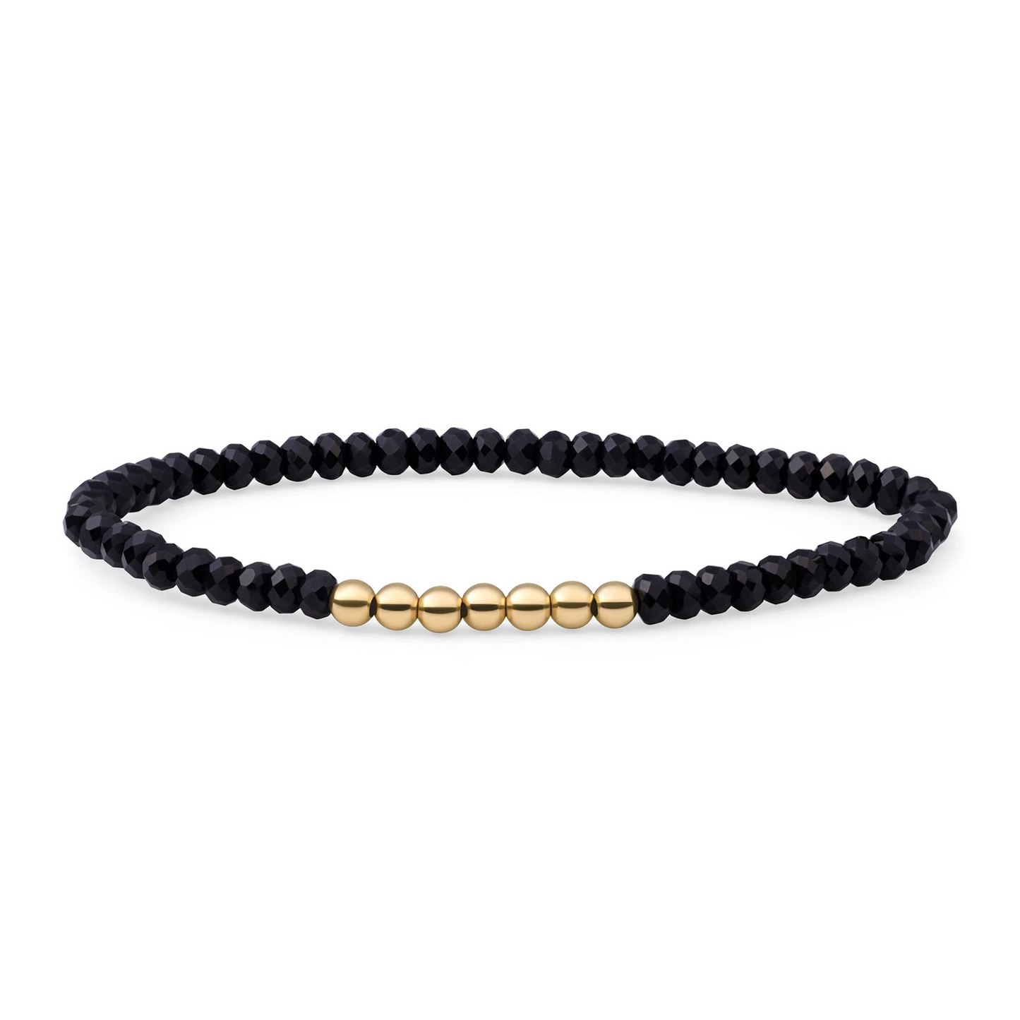 Bracelet | Onyx Reverse Universe - Gold - 4mm