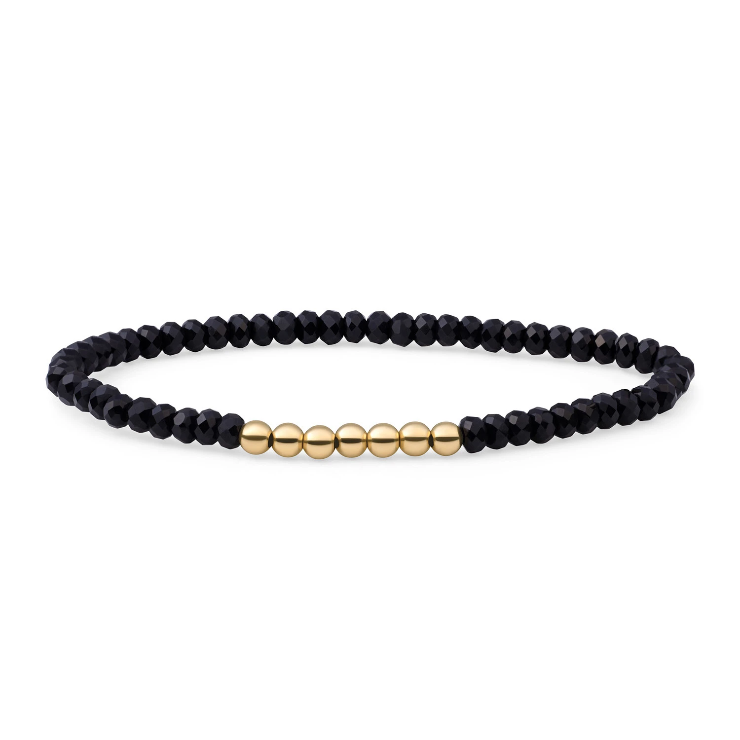 Bracelet | Onyx Reverse Universe - Gold - 4mm