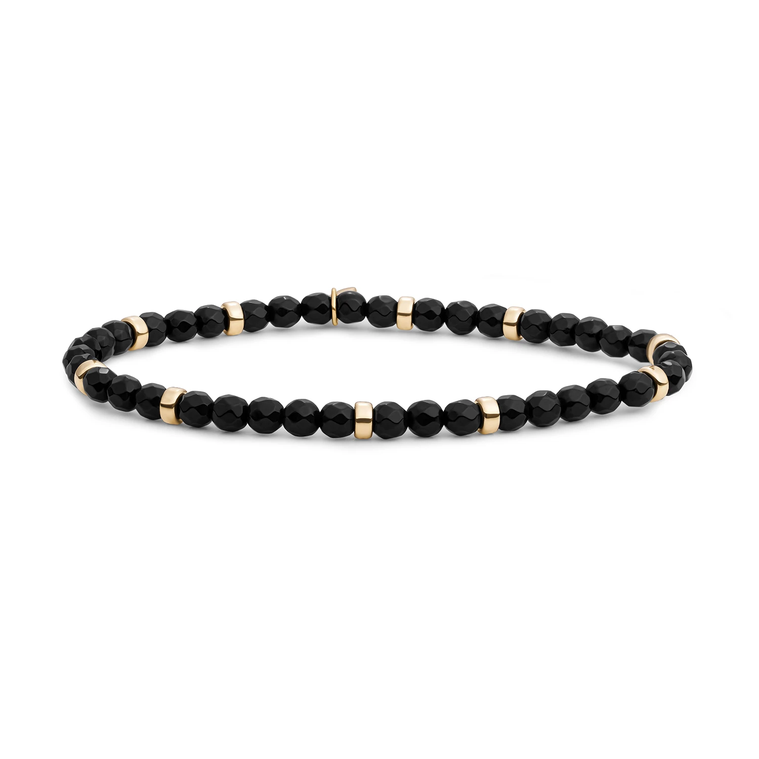 Bracelet | Onyx Roundel Interstellar - Gold