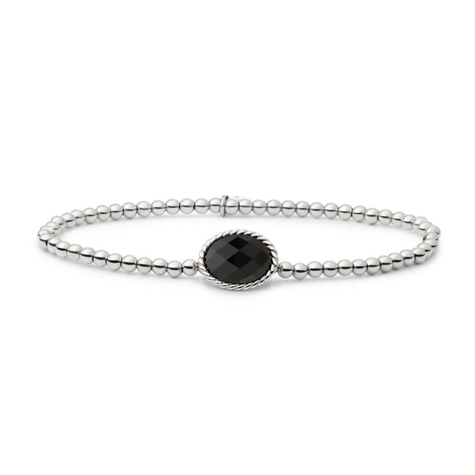 Bracelet | Onyx Twist - Silver