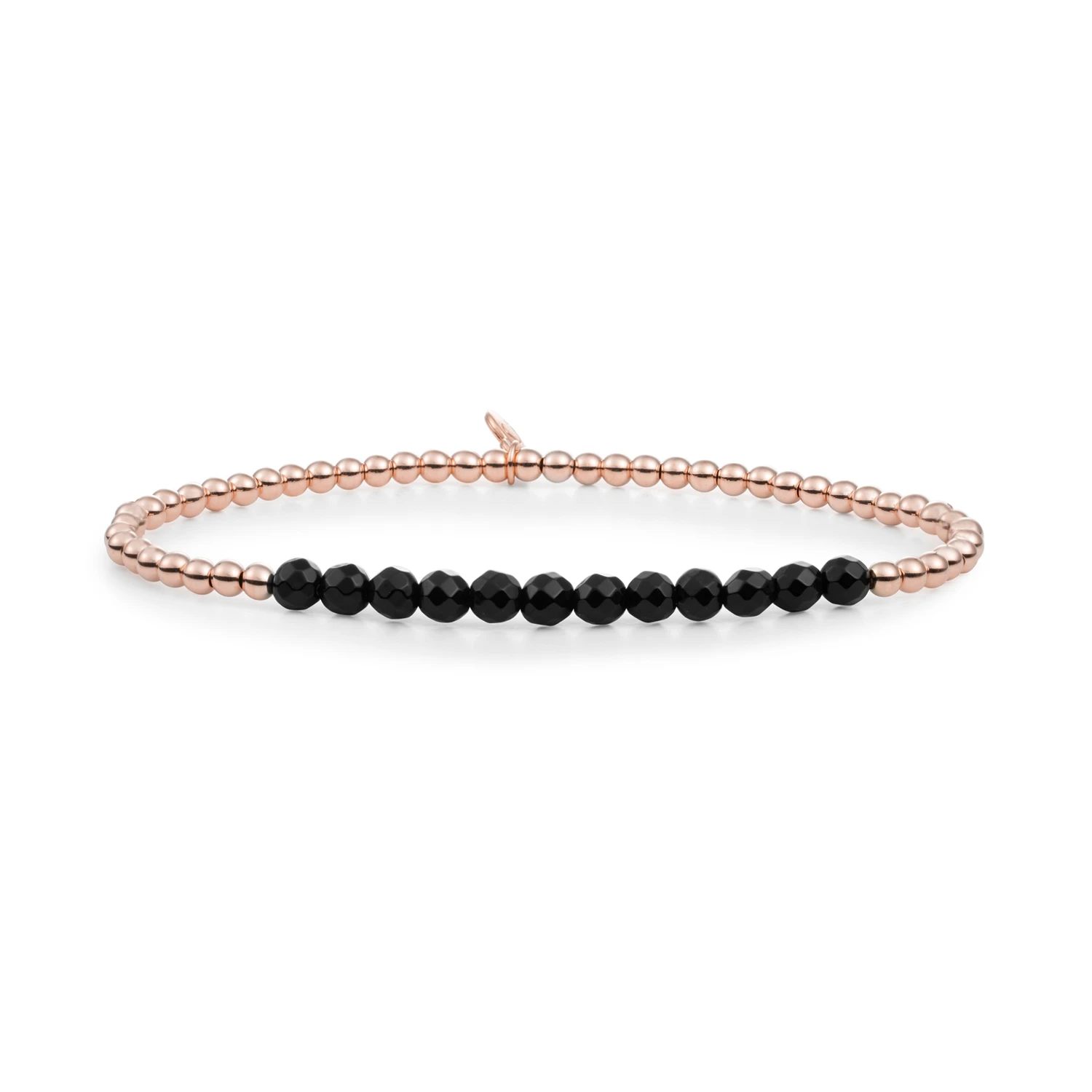 Bracelet | Onyx Universe - Rose Gold 3mm