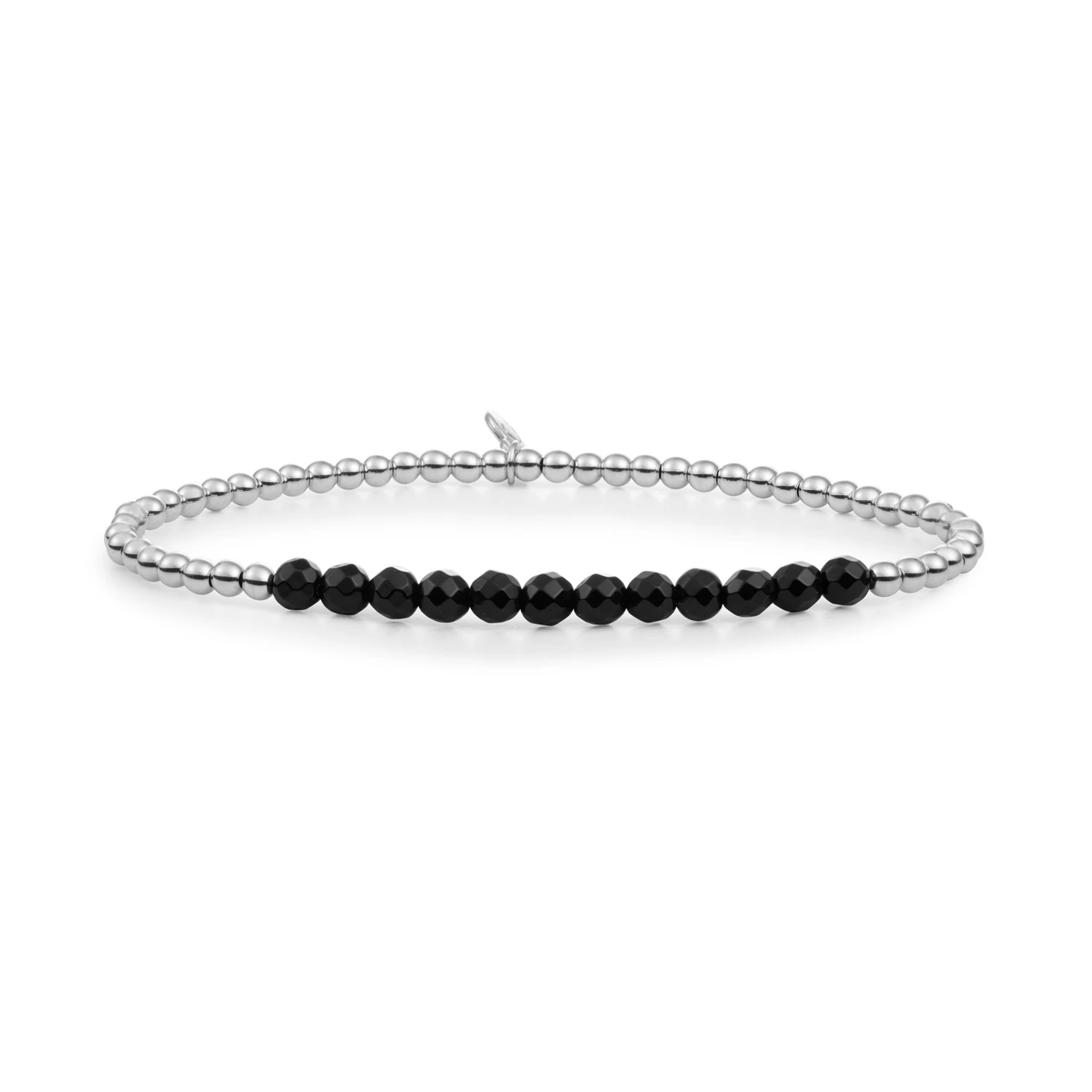 Bracelet | Onyx Universe - Silver - 3mm