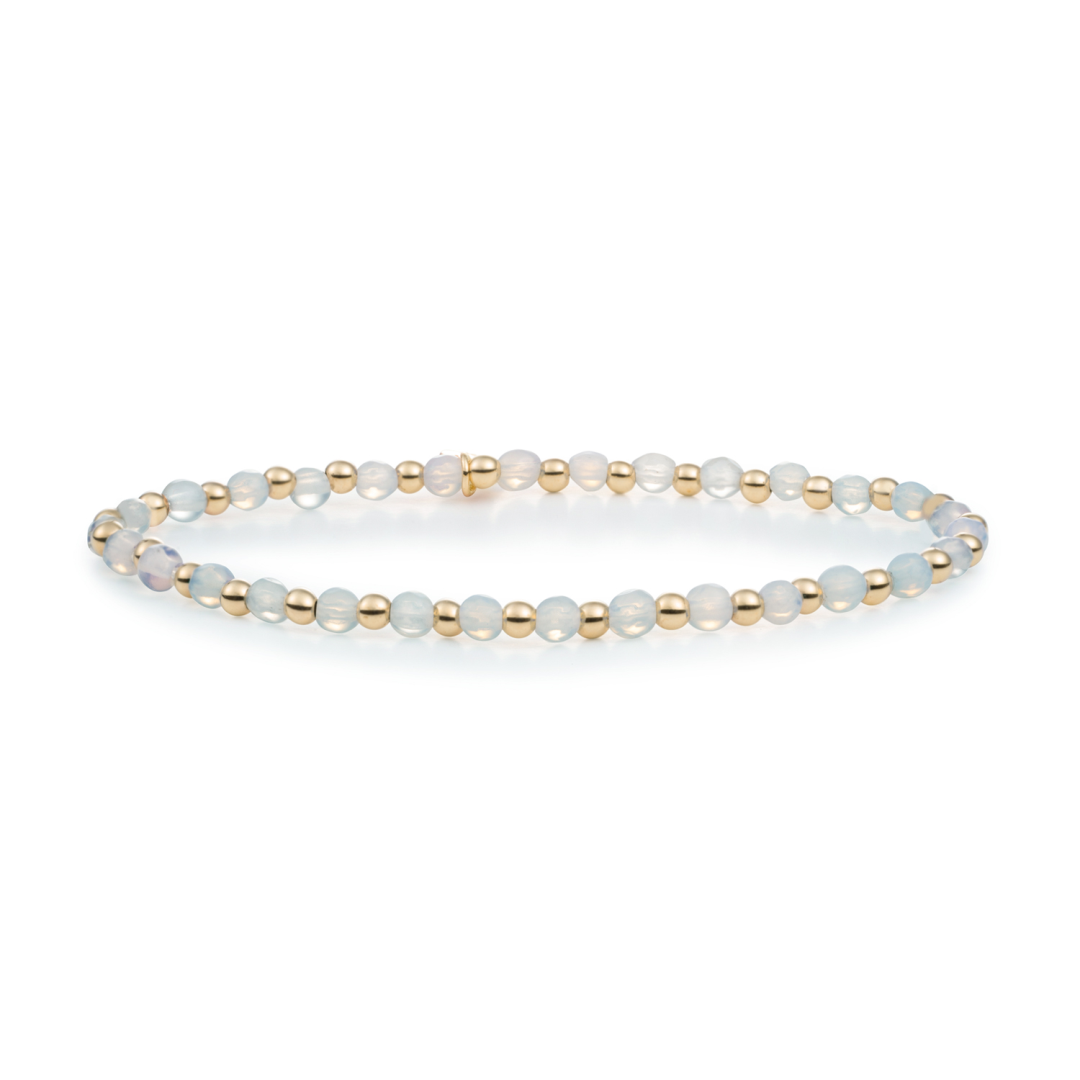 Bracelet | Opalite Interstellar - Gold 3mm