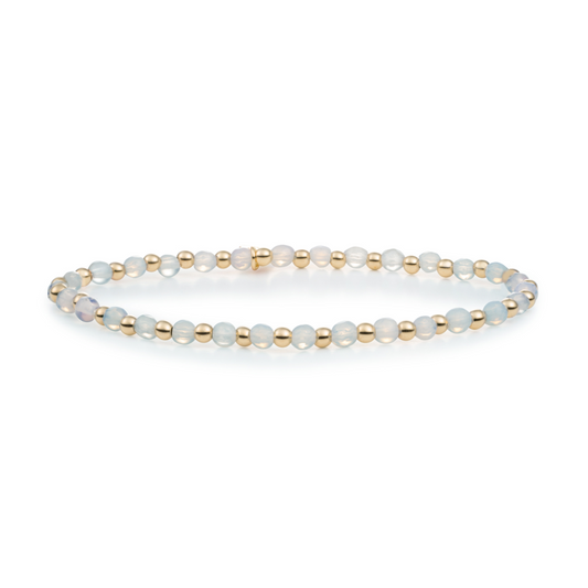 Bracelet | Opalite Interstellar - Gold 3mm