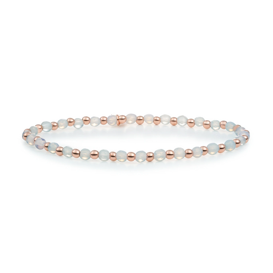 Bracelet | Opalite Interstellar - Rose Gold 3mm