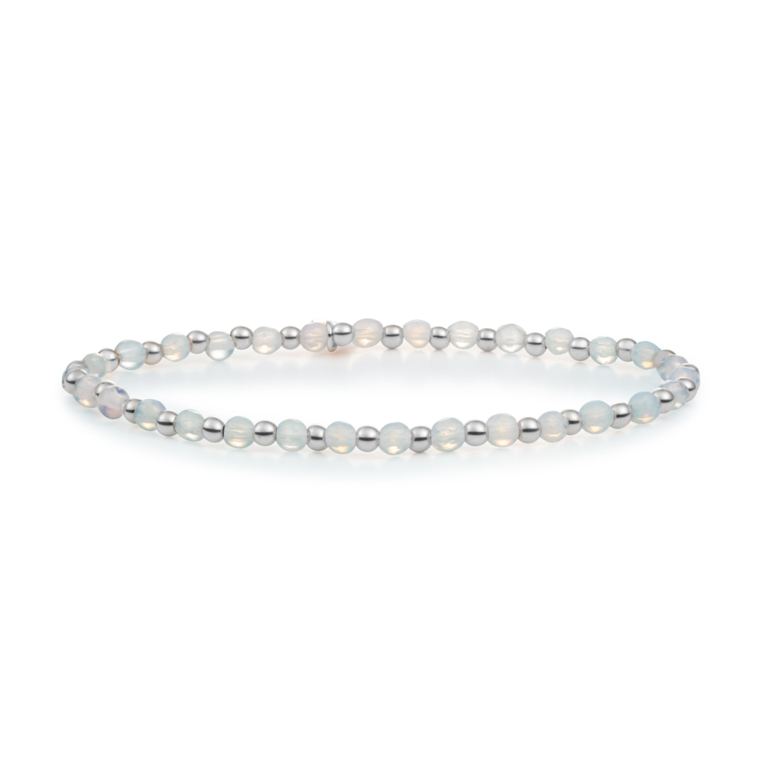 Bracelet | Opalite Interstellar - Silver 3mm