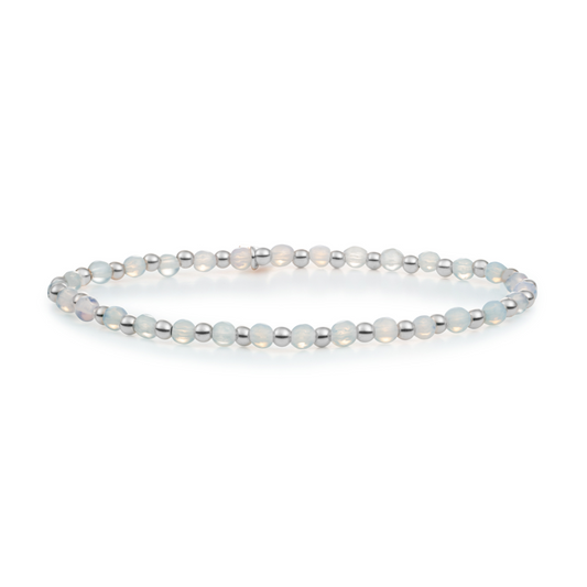 Bracelet | Opalite Interstellar - Silver 3mm