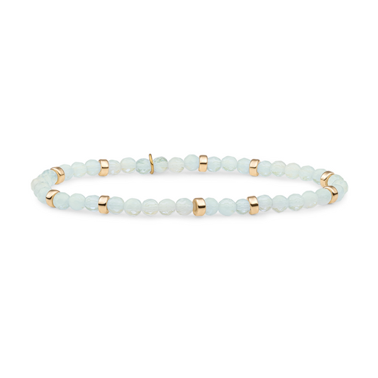 Bracelet | Opalite Roundel Interstellar - Gold