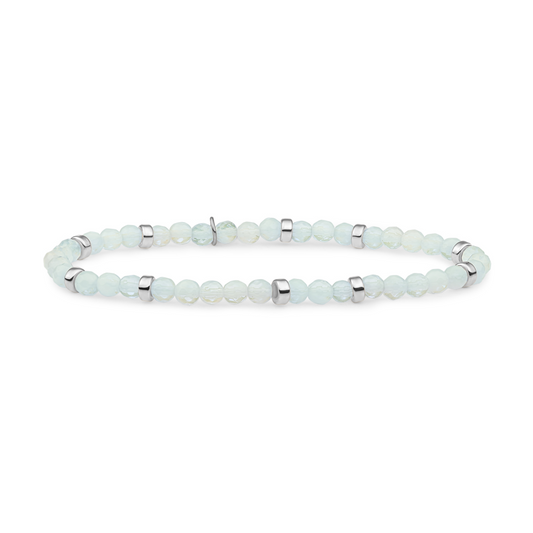 Bracelet | Opalite Roundel Interstellar - Silver