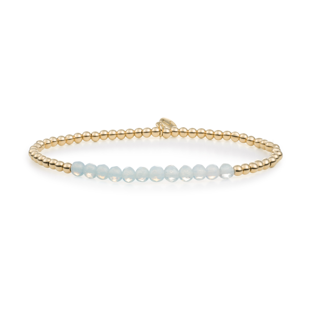 Bracelet | Opalite Universe - Gold 3mm
