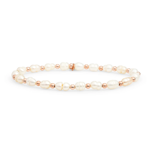 Bracelet | Pearl Interstellar - Rose Gold 3mm