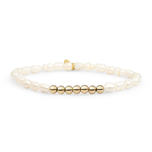 Bracelet | Pearl Reverse Universe - Gold - 4mm
