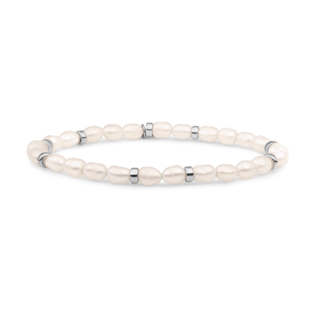 Bracelet | Pearl Roundel Interstellar - Silver