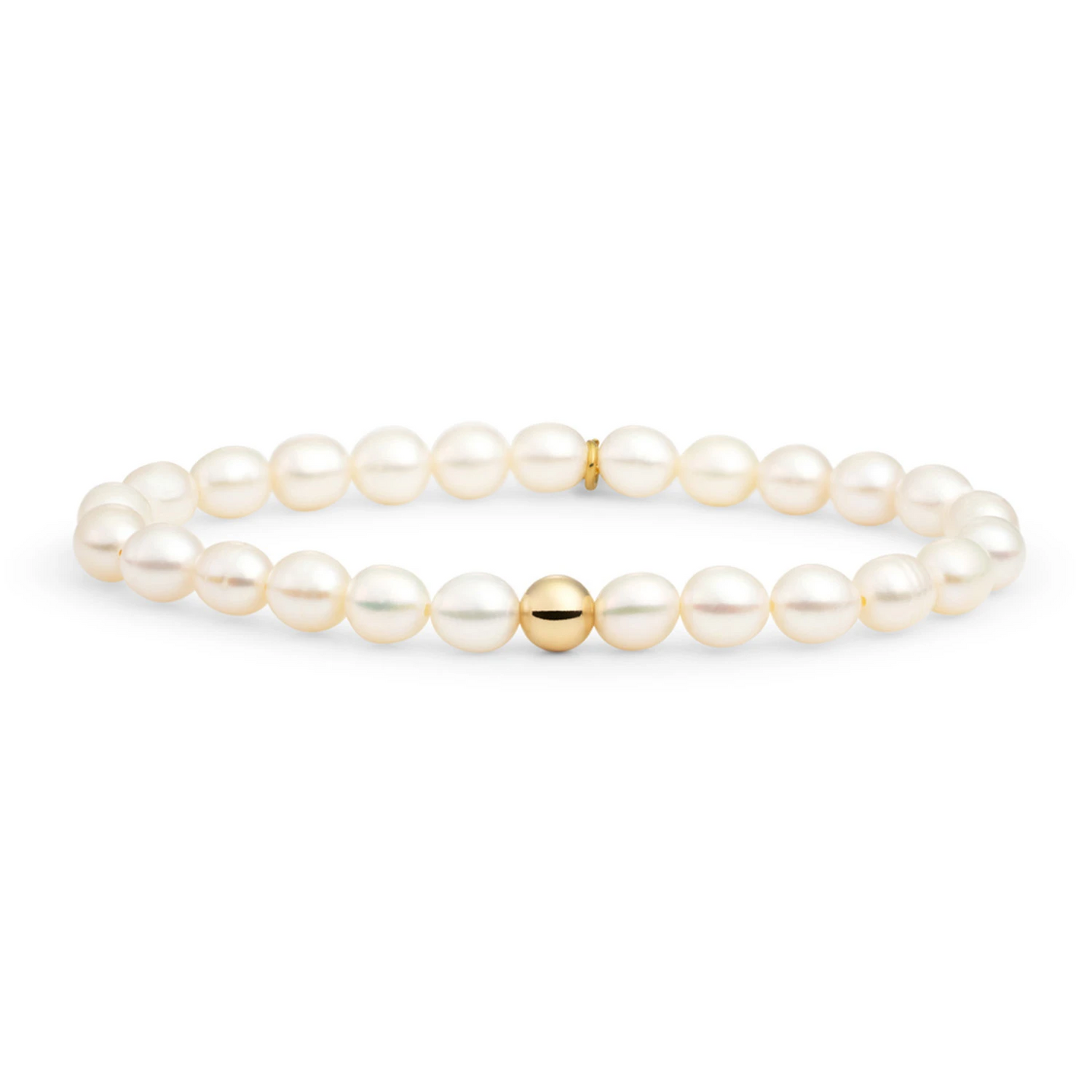 Bracelet | Pearl Saturn large - Gold - 6mm