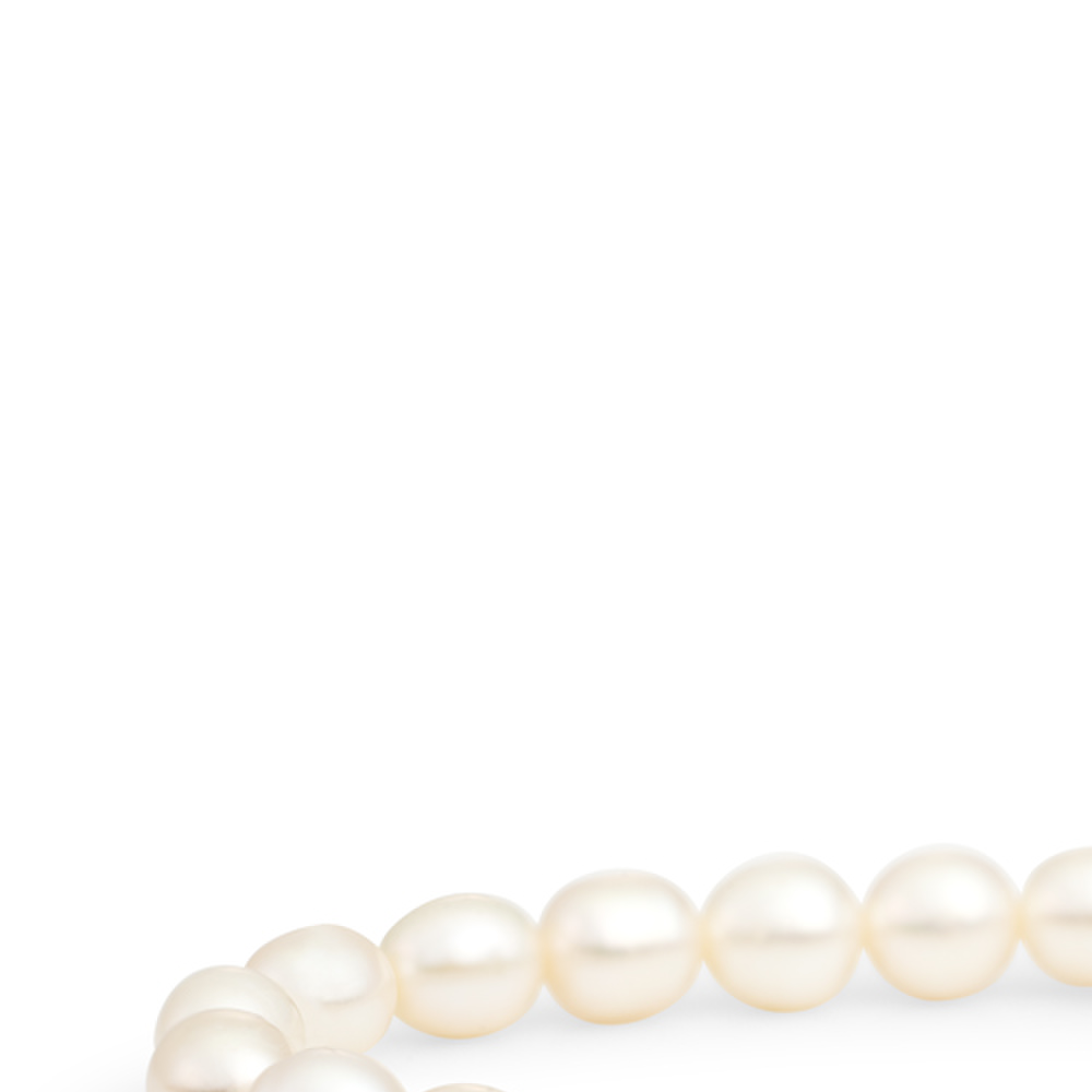 Bracelet | Pearl Saturn large - Silver - 6mm