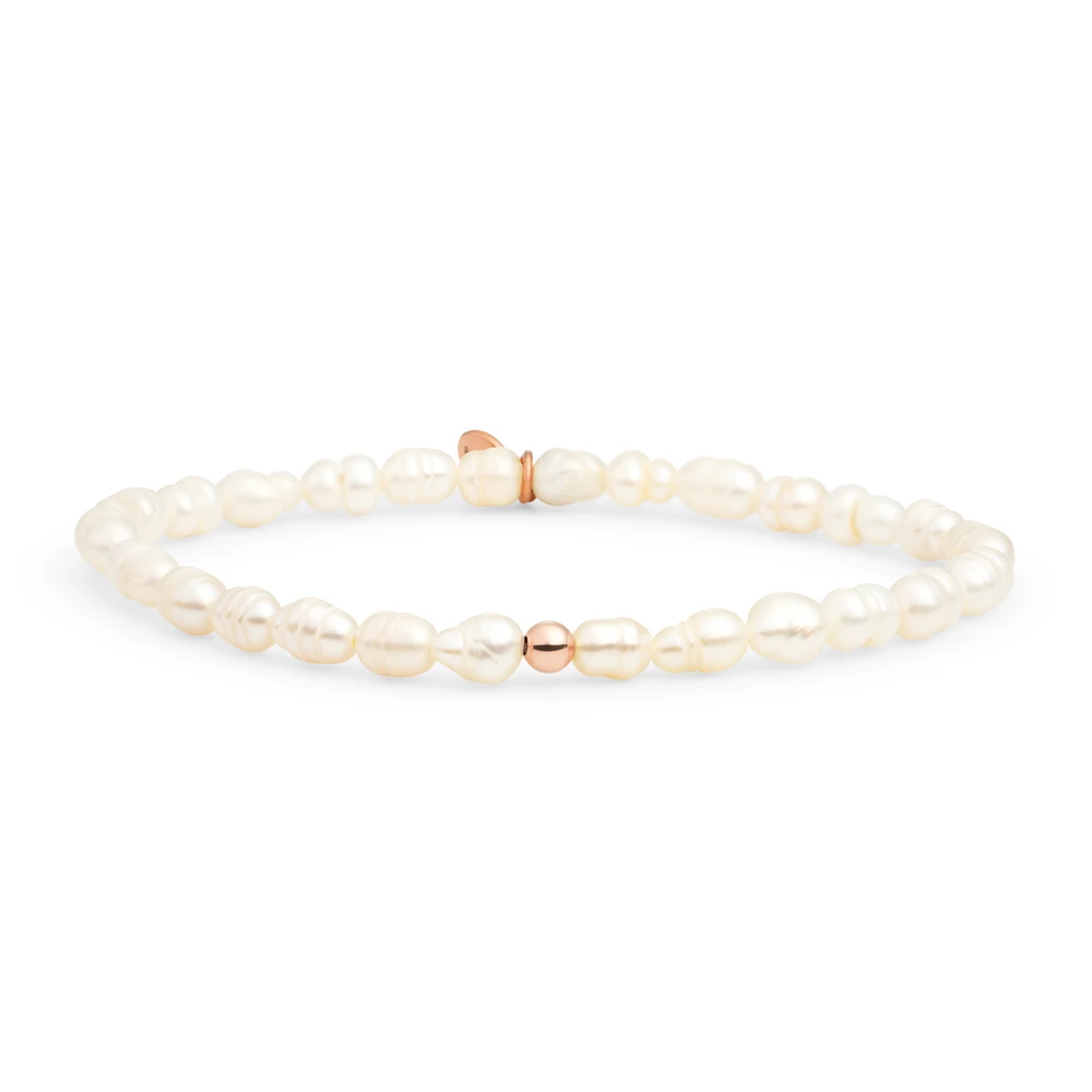Bracelet | Pearl Saturn small - Rose Gold 4mm