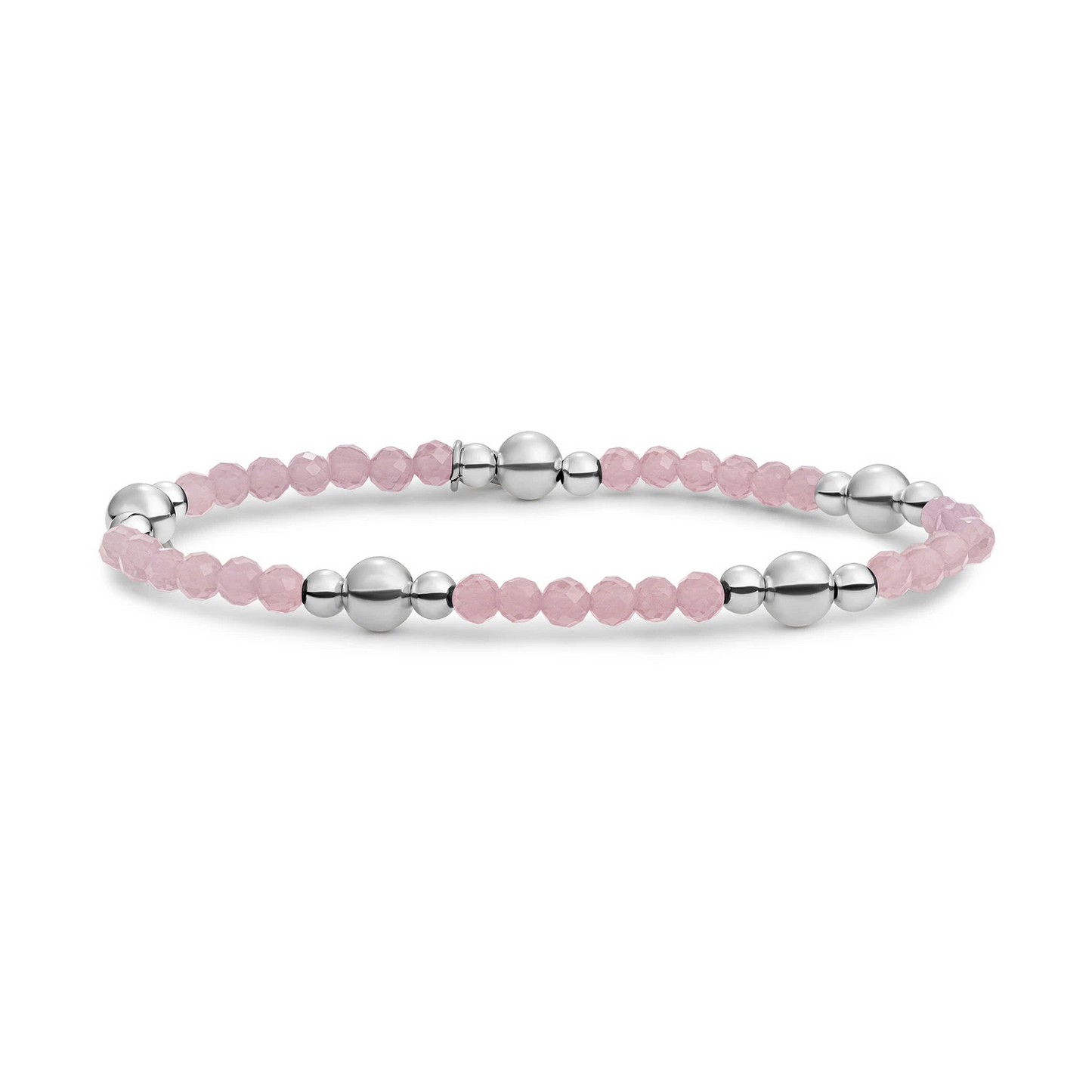 Bracelet | Pink Opalite Bold Mix - Silver