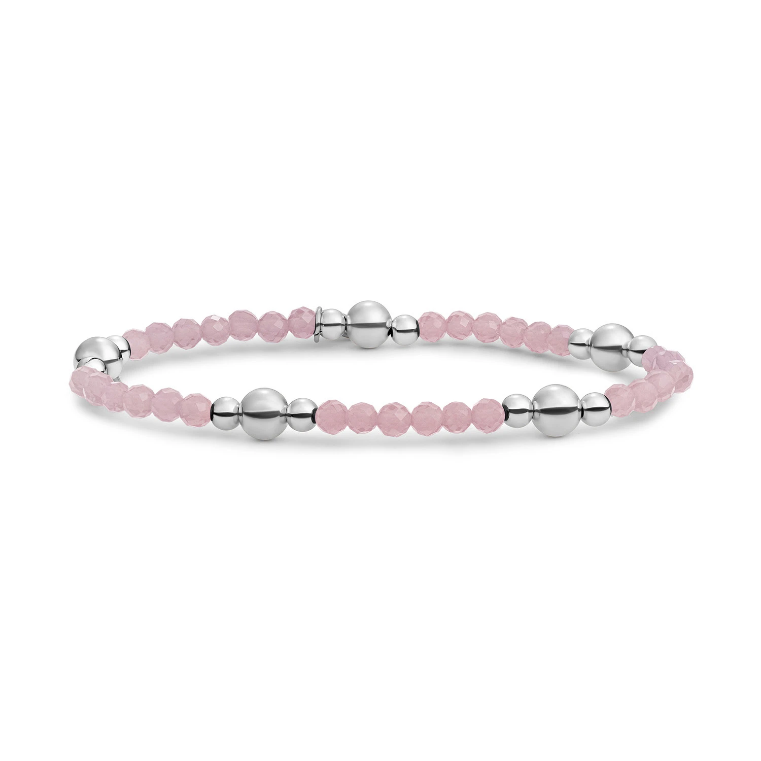 Bracelet | Pink Opalite Bold Mix - Silver