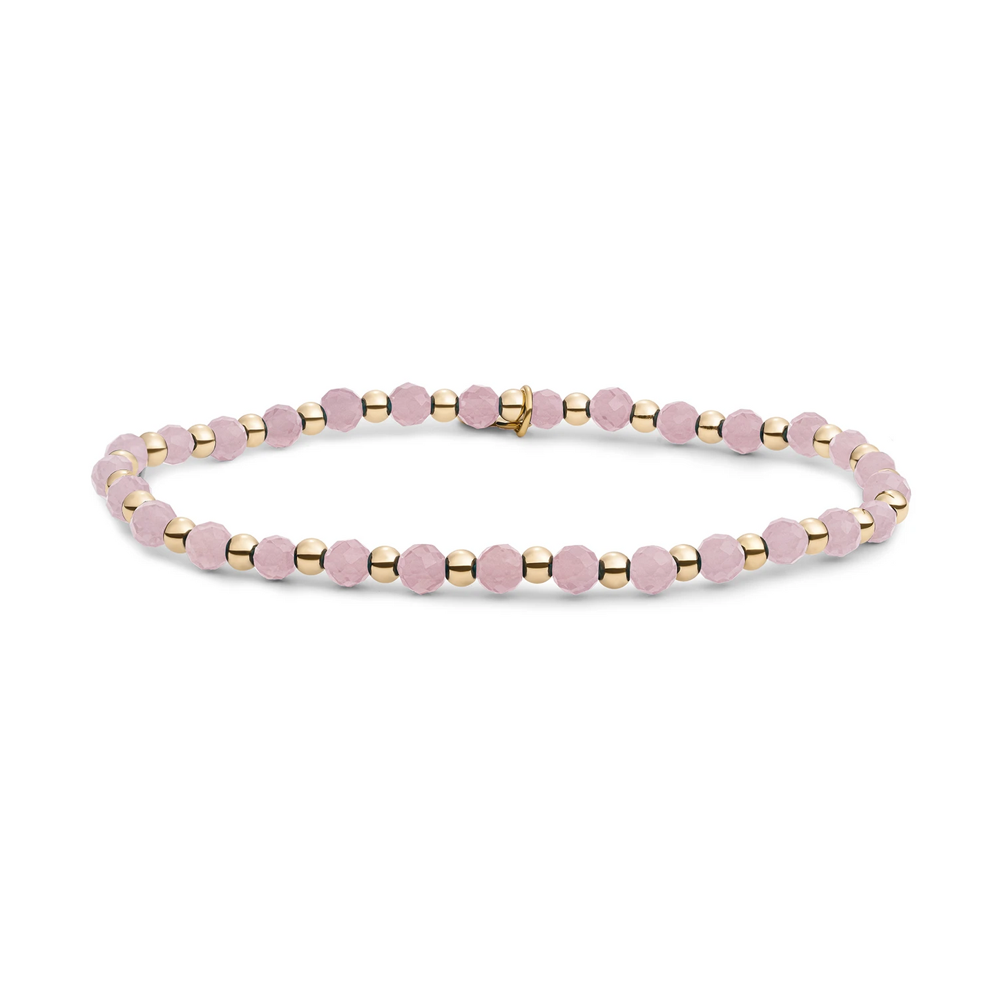 Bracelet | Pink Opalite Interstellar - Gold - 3mm