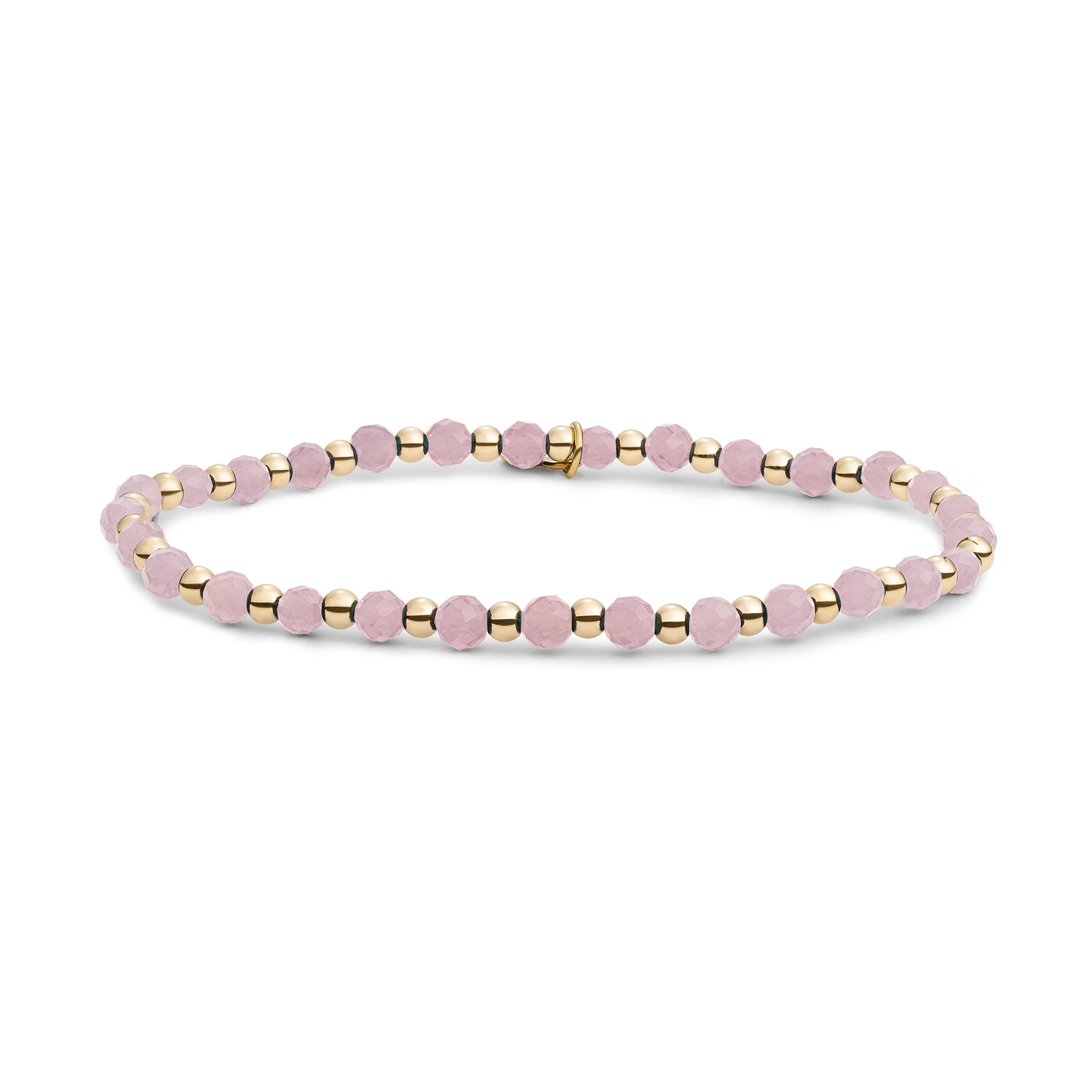 Bracelet | Pink Opalite Interstellar - Gold - 3mm