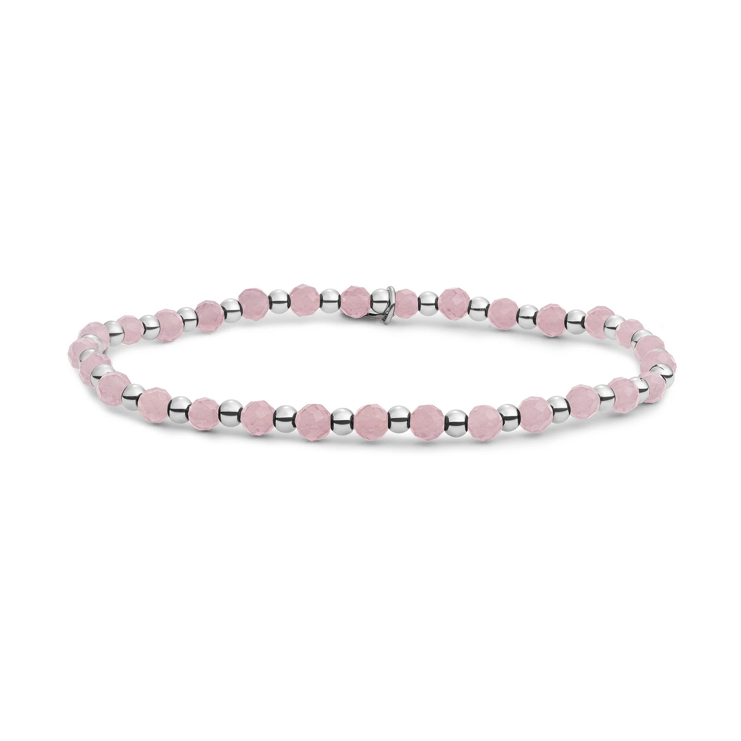 Bracelet | Pink Opalite Interstellar - Silver - 3mm