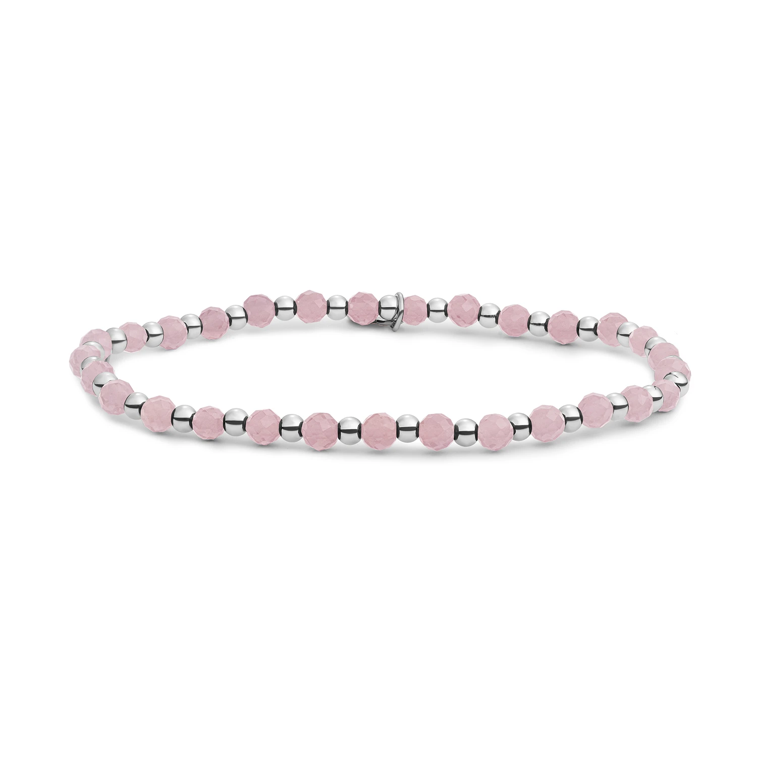 Bracelet | Pink Opalite Interstellar - Silver - 3mm