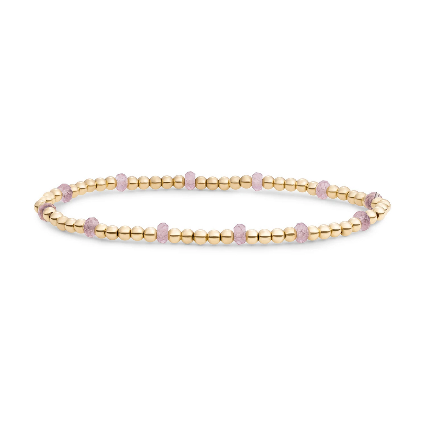 Bracelet | Pink Opalite Reverse Roundel - Gold