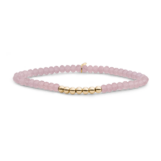 Bracelet | Pink Opalite Reverse Universe - Gold - 4mm