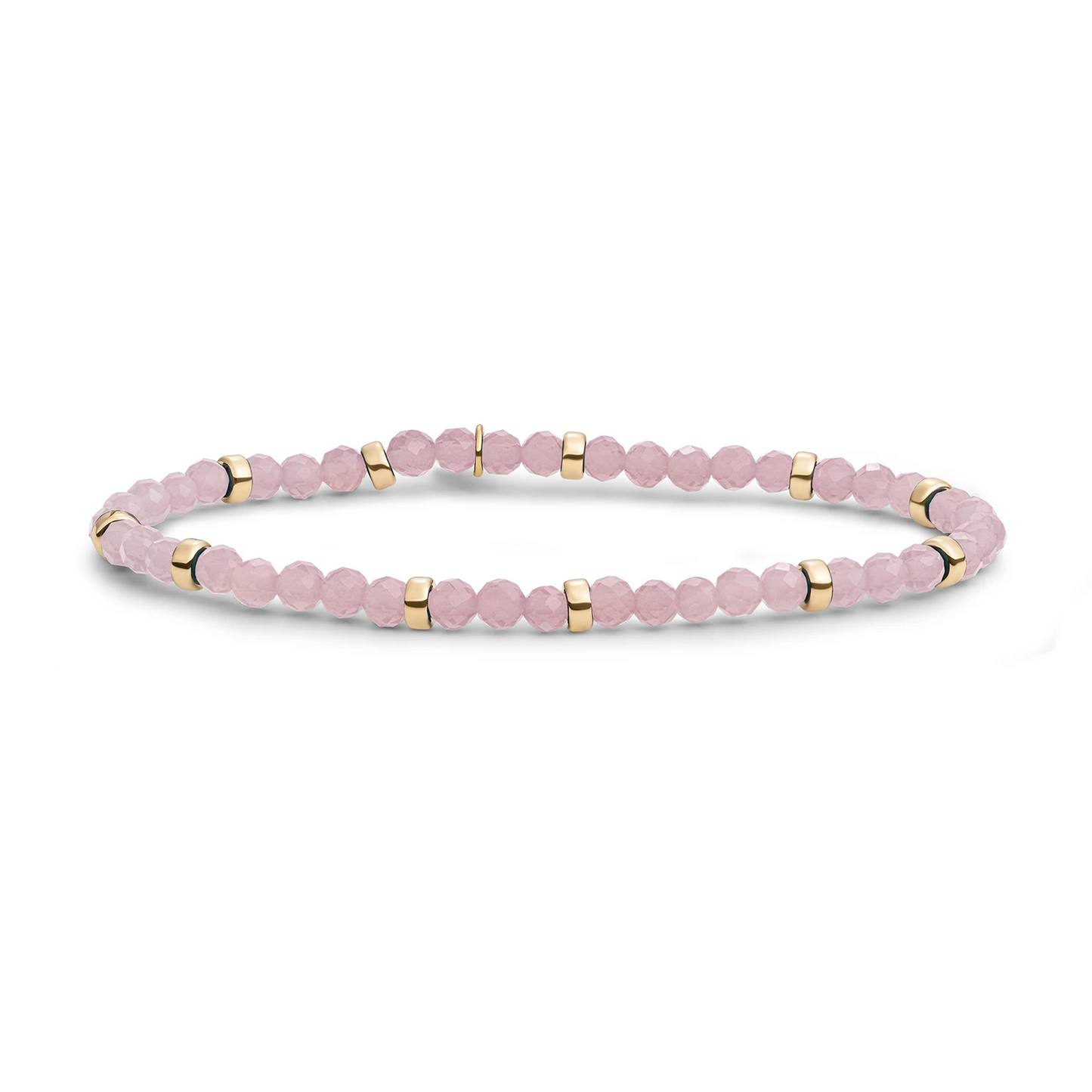 Bracelet | Pink Opalite Roundel Interstellar - Gold