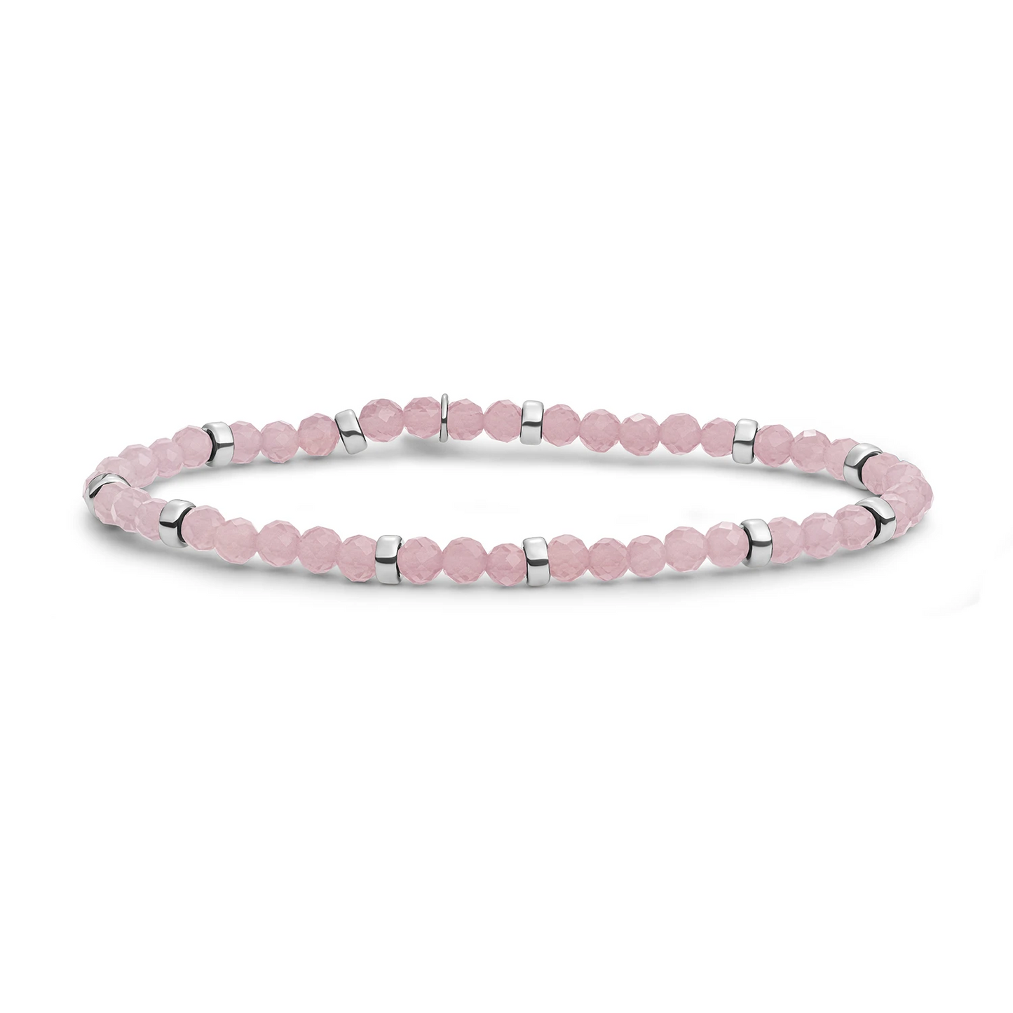 Bracelet | Pink Opalite Roundel Interstellar - Silver